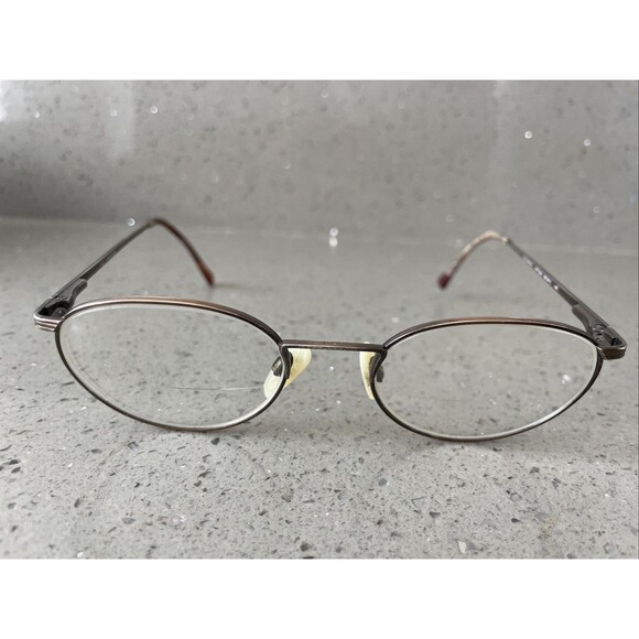 MARCHON Greenwich Antique Brown 51-20-140 Brown Full Rim Eyeglasses Frames ONLY - Picture 1 of 16